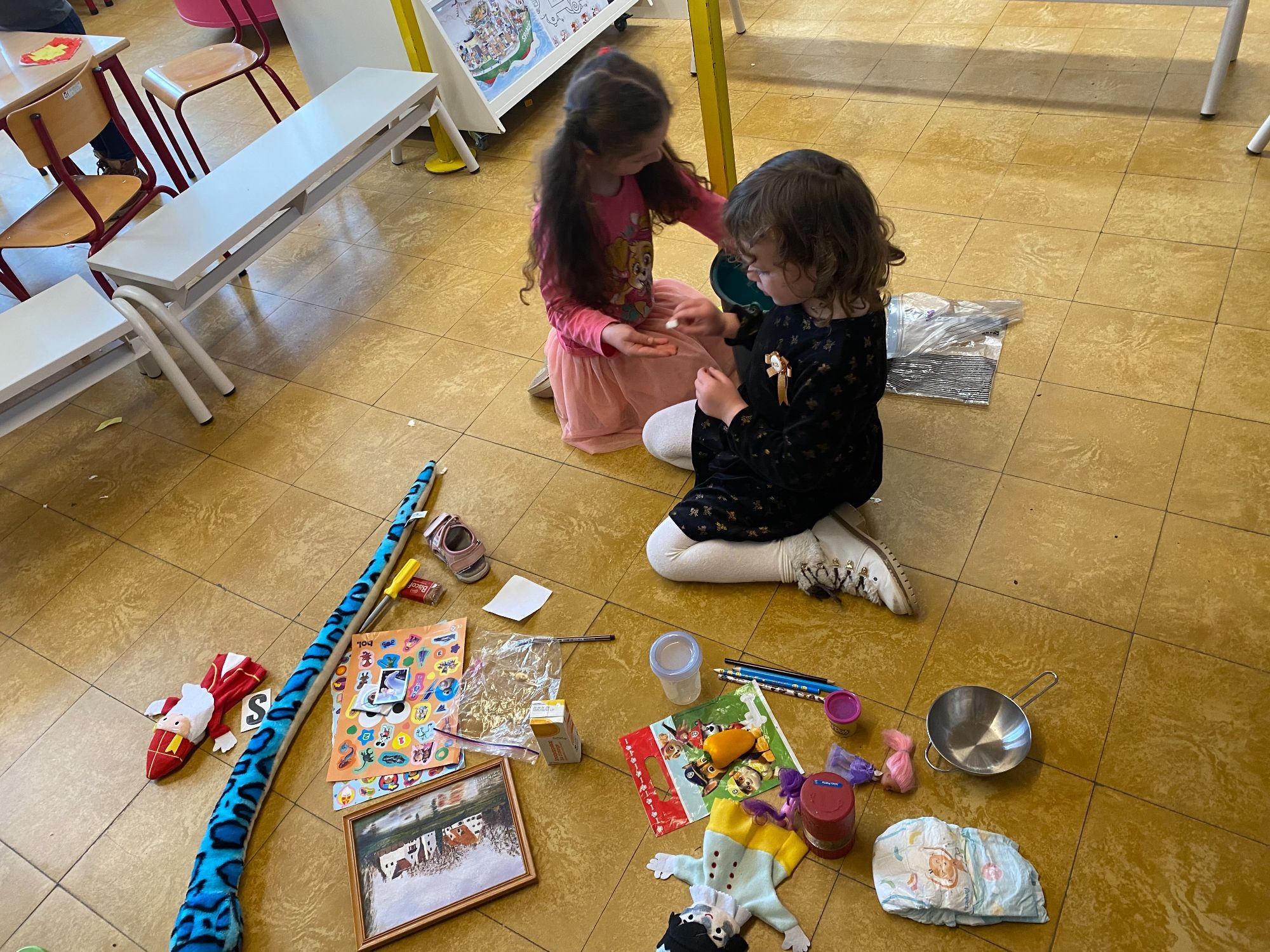 paarse klas : Sint en Piet